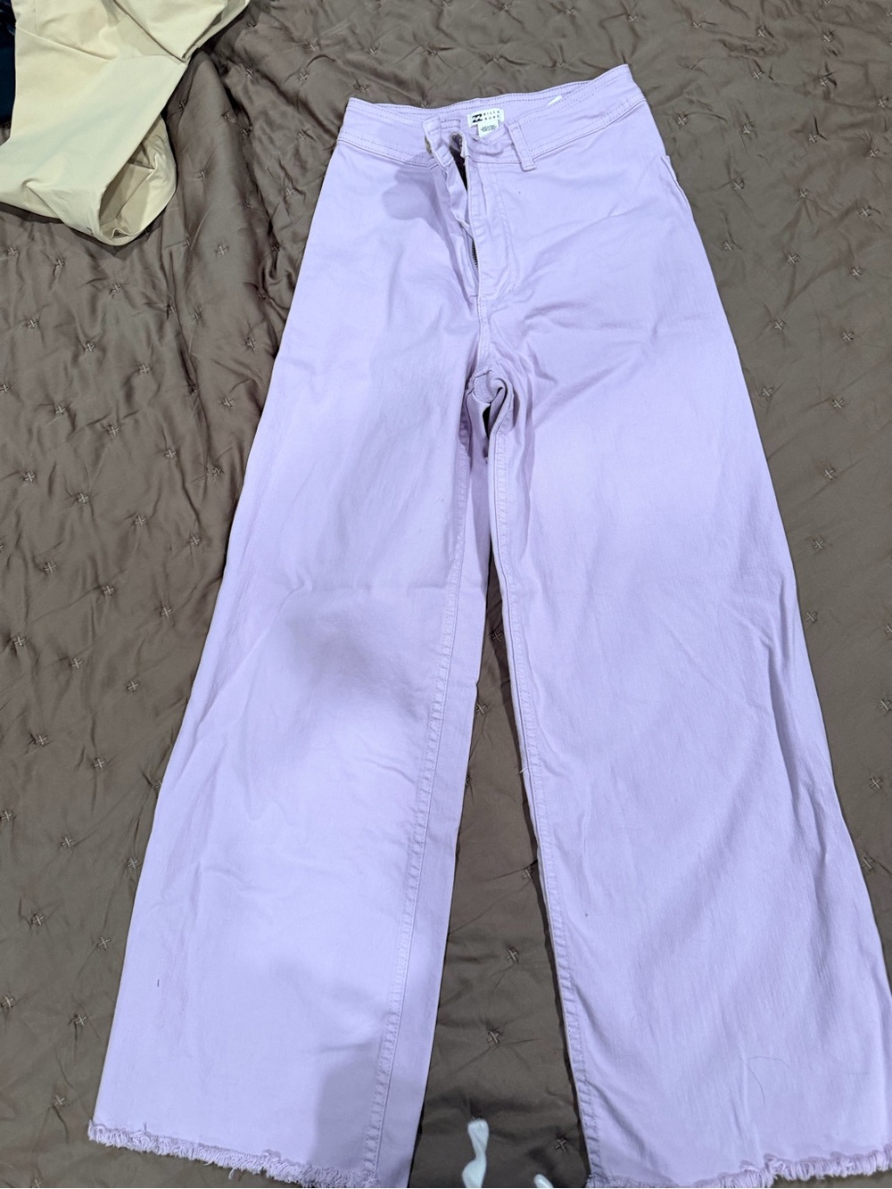 Billabong Pastel Lilac Wide-Leg Jeans